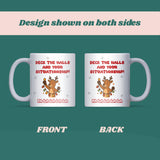 Deck the Halls and Your Situationship Mug – Funny Situationship Christmas Gift, Single Friend Xmas, Bestie Secret Santa Mug