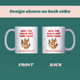 Deck the Halls Not Your Boss Mug, Funny Work Joke Christmas Gift, Secret Santa for Boss, Office Christmas Mug, Work Humour Cup