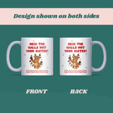 Deck the Halls Not Your Sister Mug – Funny Sister Christmas Gift, Sibling Joke Mug, Sister Secret Santa, Family Xmas Humour Cup