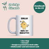 King DIY Disaster Mug, Funny DIY Gift for Husband or Dad, Joke Builder Mug, Christmas Gift for Him, Grandad or Boyfriend
