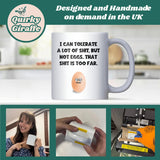 Funny Egg Intolerance Mug, Egg Allergy Joke Gift, Egg Free Secret Santa Gift, Funny Colleague Mug, Egg Intolerant Friend Gift