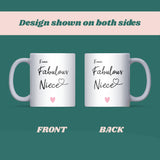 Fabulous Niece Mug, Niece Birthday Gift, Funny Gift for Niece, Christmas Gift for Niece, Niece 18th 21st Birthday Gift, Favourite Niece Present