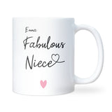 Fabulous Niece Mug, Niece Birthday Gift, Funny Gift for Niece, Christmas Gift for Niece, Niece 18th 21st Birthday Gift, Favourite Niece Present
