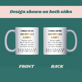Families Are Like Christmas Lights Mug – Funny Family Christmas Gift, Mum Dad Xmas Joke, Auntie Uncle Humour Cup