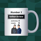 Funny Oasis Fan Mug for Father in Law, Number 1 Father in Law Birthday Gift, Funny Father in Law Oasis Christmas Gift, Boyfriend's Dad gift