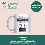 Funny Oasis Fan Mug for Father in Law, Number 1 Father in Law Birthday Gift, Funny Father in Law Oasis Christmas Gift, Boyfriend's Dad gift
