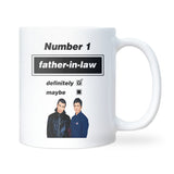 Funny Oasis Fan Mug for Father in Law, Number 1 Father in Law Birthday Gift, Funny Father in Law Oasis Christmas Gift, Boyfriend's Dad gift