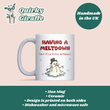 Festive Meltdown Mug, Funny Christmas Mug, Secret Santa Gift for Colleague or Boss, Snowman Joke Mug, Work Xmas Mug