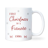 1st Christmas as a Fiancée Personalised Mug, Engaged Christmas Gift, Bride-to-Be Christmas Best Friend Engaged Xmas Gift, Fiancee Xmas Gift