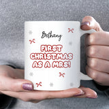 First Christmas as a Mrs Personalised Mug – New Wife Christmas Gift, Newlywed Xmas, First Christmas Married, Best Friend New Wife Xmas Gift