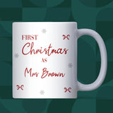 First Christmas as a Mrs Mug, Newlywed Christmas Gift Wife, First Christmas Married, Wife First Christmas Mug from Husband, Bestie Wife Gift