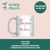 First Christmas as a Mrs Mug, Newlywed Christmas Gift Wife, First Christmas Married, Wife First Christmas Mug from Husband, Bestie Wife Gift