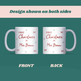 First Christmas as a Mrs Mug, Newlywed Christmas Gift Wife, First Christmas Married, Wife First Christmas Mug from Husband, Bestie Wife Gift