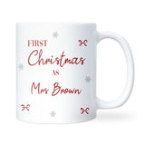 First Christmas as a Mrs Mug, Newlywed Christmas Gift Wife, First Christmas Married, Wife First Christmas Mug from Husband, Bestie Wife Gift