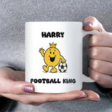 Football King Mug, Funny Football Gift for Him, Boyfriend or Husband Football Lover Mug, Birthday Gift, Secret Santa Football, Christmas