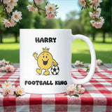 Football King Mug, Funny Football Gift for Him, Boyfriend or Husband Football Lover Mug, Birthday Gift, Secret Santa Football, Christmas