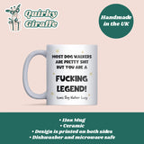 Personalised Dog Walker Legend White Ceramic Mug, Funny Dog Walker Appreciation Gift, Thank You Dog Walker Gift, Dog Walker Christmas Gift
