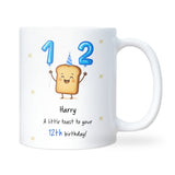 Personalised 12th Toast Birthday Mug, Funny Son 12th Birthday Keepsake, Daughter Funny 12th Gift, Granddaughter 12th, Grandson 12th Gift