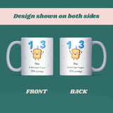 Personalised 13th Toast Birthday Mug, Funny Son 13th Birthday Keepsake, Daughter Funny 13th Gift, Granddaughter 13th, Grandson 13th Gift