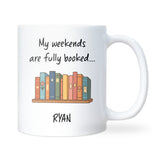 I’m Fully Booked Mug, Funny Book Lover Secret Santa Gift, Reader Secret Santa Mug, Girlfriend Reading Gift, Mum Reading Birthday Present