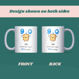 Personalised 90th Toast Birthday Mug, Funny 90th Birthday Keepsake Gift, Grandma 90th Present, Grandad 90th Mug, Mum Dad 90th Birthday Gift