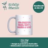 Funny “I’m Pretty Cool But I Panic a Lot” Mug, Secret Santa Anxiety Gift, Funny Colleague or Boss Christmas Gift