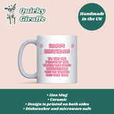Funny Sister Birthday Mug, Funny Christmas Gift for Sister, Sister Joke Gift, Sister Birthday Keepsake, From Sister to Sister Birthday Gift