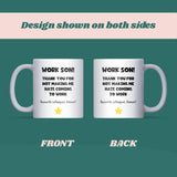 Funny Work Son Mug, Secret Santa Gift for Colleague, Work Christmas Gift, Office Family Mug