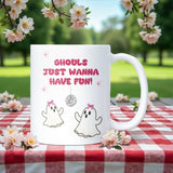 Ghouls Just Wanna Have Fun Mug, Cute Boo Basket Gift, Funny Boo Box Present for Daughter, Boo Basket Gift for Girlfriend, Halloween Hamper