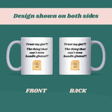 Funny Gluten Intolerance Mug, Gluten Free Gift, Coeliac Secret Santa Gift, Dairy Free Gift for Friend, Funny Allergy Mug, Gluten Free Christmas Gift