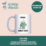 Golf King Mug, Funny Golf Gift for Him, Boyfriend or Husband Golf Lover Mug, Father’s Day Gift, Golf Player Present, Christmas Golf Lover