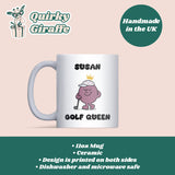 Golf Queen Mug, Funny Golf Gift for Her, Girlfriend or Wife Golf Lover Mug, Mother’s Day Gift, Golf Player Present for Christmas