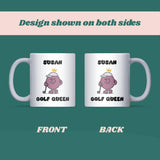 Golf Queen Mug, Funny Golf Gift for Her, Girlfriend or Wife Golf Lover Mug, Mother’s Day Gift, Golf Player Present for Christmas