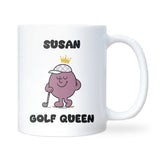 Golf Queen Mug, Funny Golf Gift for Her, Girlfriend or Wife Golf Lover Mug, Mother’s Day Gift, Golf Player Present for Christmas