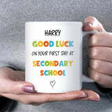 Good Luck on First Day of Secondary School Mug, Starting School Gift, Year 7 Student Mug, Good Luck Son or Daughter Gift