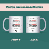 To Grandma at Christmas From Bump Mug, New Grandma Christmas Gift, Grandma To Be Pregnancy Announcement, First Christmas as a Grandma Gift