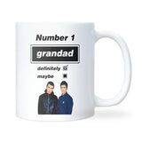 Funny Oasis Fan Mug for Grandad, Number 1 Grandad Definitely Maybe Mug, Funny Grandad Oasis Birthday Gift, Oasis Grandad Christmas Present
