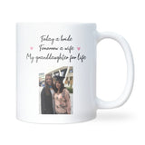 Personalised Photo Wedding Day Mug for Granddaughter, Wedding Day Gift from Grandma, Bride Keepsake from Grandmother, Wedding Gift from Nan