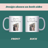 Personalised Photo Wedding Day Mug for Granddaughter, Wedding Day Gift from Grandma, Bride Keepsake from Grandmother, Wedding Gift from Nan