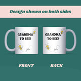 Grandma To Bee Mug, Grandma To Be Gift from Bump, New Grandma Gift, Mum Birthday Granny To Be, Christmas Gift for Grandma To Be, Bee Theme Mug