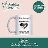 Personalised Birthday Great Grandma Mug, Baby Scan Photo Mug, Birthday Gift for Great Grandma to Be, From Baby Bump Keepsake