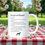 Greyhound Parent Definition Mug, Funny Dog Parent Gift, Greyhound Owner Mug, Christmas Gift for Dog Lovers, Greyhound Owner Present