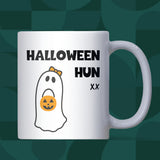 Halloween Hun Mug, Funny Pink Halloween Mug for Her, Spooky Season Mug, Girlfriend Boo Basket Gift, Cute Halloween Ghost Mug for Her