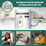 Halloween Hun Mug, Funny Pink Halloween Mug for Her, Spooky Season Mug, Girlfriend Boo Basket Gift, Cute Halloween Ghost Mug for Her