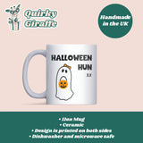 Halloween Hun Mug, Funny Pink Halloween Mug for Her, Spooky Season Mug, Girlfriend Boo Basket Gift, Cute Halloween Ghost Mug for Her