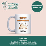 Happy Halloweenie Sausage Dog Mug, Funny Dachshund Halloween Gift, Boo Basket Mug for Dog Mum, Sausage Dog Lover Birthday Gift