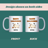Happy Halloweenie Sausage Dog Mug, Funny Dachshund Halloween Gift, Boo Basket Mug for Dog Mum, Sausage Dog Lover Birthday Gift