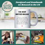 Best Mother-in-Law Mug for Husband’s Mum, Christmas or Birthday Gift, Mother-in-Law Appreciation Mug, Thank You Gift Mother in Law