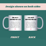 Best Mother-in-Law Mug for Husband’s Mum, Christmas or Birthday Gift, Mother-in-Law Appreciation Mug, Thank You Gift Mother in Law