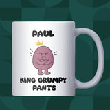 King Grumpy Pants Mug, Funny Grumpy Boyfriend Mug, Husband Christmas Gift, Grumpy Dad Birthday Present, Secret Santa for Him
